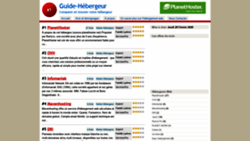 What Hebergementfr.com website looked like in 2020 (4 years ago)