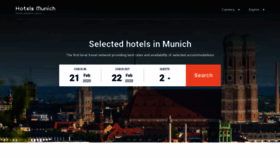 What Hoteles-munich.com website looked like in 2020 (4 years ago)