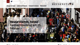 What Heusenstamm.de website looked like in 2020 (4 years ago)
