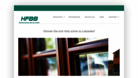 What Hfbb.de website looked like in 2020 (4 years ago)