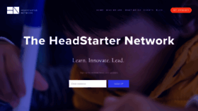 What Headstarternetwork.org website looked like in 2020 (4 years ago)