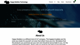 What Happybubbles.tech website looked like in 2020 (4 years ago)