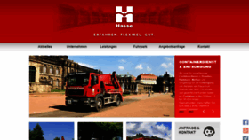 What Hasse-transport.de website looked like in 2020 (4 years ago)