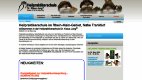 What Heilpraktikerschule-jung.de website looked like in 2020 (4 years ago)
