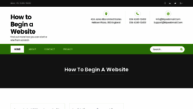 What Howtobeginawebsite.com website looked like in 2020 (4 years ago)