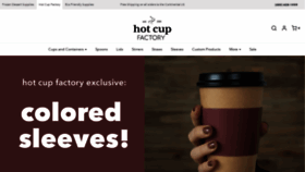 What Hotcupfactory.com website looked like in 2020 (4 years ago)