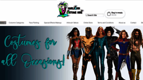 What Harlequincostumes.co.za website looked like in 2020 (4 years ago)