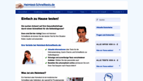 What Heimtest-schnelltests.de website looked like in 2020 (4 years ago)