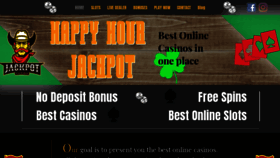 What Happyhourjackpot.com website looked like in 2020 (4 years ago)