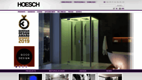 What Hoesch.de website looked like in 2020 (4 years ago)