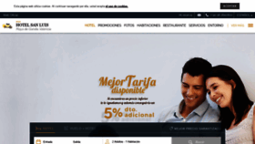 What Hotelsanluis.es website looked like in 2020 (4 years ago)