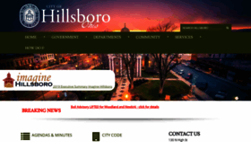 What Hillsboroohio.net website looked like in 2020 (4 years ago)