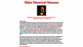 What Hitler.org website looked like in 2020 (4 years ago)