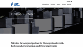 What Hst-homogenizers.com website looked like in 2020 (4 years ago)