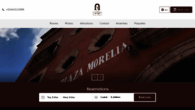 What Hotelplazamorelia.com.mx website looked like in 2020 (4 years ago)