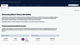 What Healthdiscovery.net website looked like in 2020 (4 years ago)