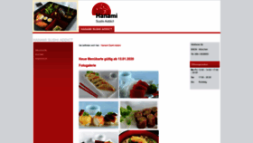What Hanami-sushi-addict.de website looked like in 2020 (4 years ago)