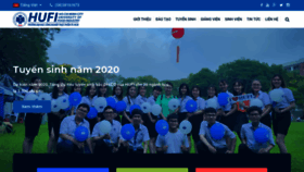 What Hufi.vn website looked like in 2020 (4 years ago)