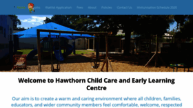 What Hawthornchildcare.com.au website looked like in 2020 (4 years ago)