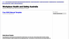 What Healthsafety.com.au website looked like in 2020 (4 years ago)