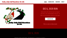 What Hollyjollyhalf.com website looked like in 2020 (4 years ago)