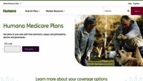 What Humana-medicare.com website looked like in 2020 (4 years ago)