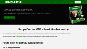 What Hemplebox.com website looked like in 2020 (4 years ago)
