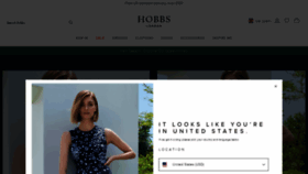 What Hobbs.co.uk website looked like in 2020 (4 years ago)