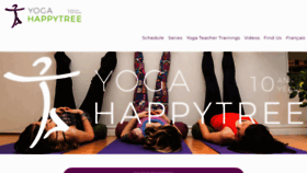 What Happytreeyoga.com website looked like in 2020 (4 years ago)