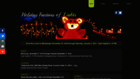 What Holidaylightsdrivethru.com website looked like in 2020 (4 years ago)