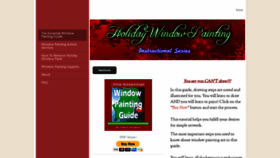 What Holidaywindowpaint.com website looked like in 2020 (4 years ago)