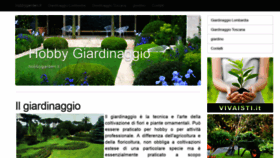 What Hobbygarden.it website looked like in 2020 (4 years ago)