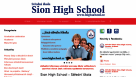 What Highschool.cz website looked like in 2020 (4 years ago)