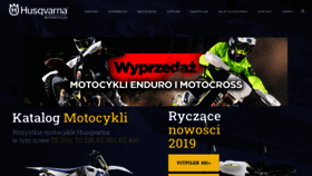 What Husqvarnamotocykle.pl website looked like in 2020 (4 years ago)