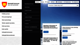 What Hemsedal.kommune.no website looked like in 2020 (4 years ago)