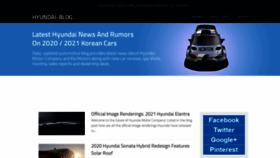 What Hyundai-blog.com website looked like in 2020 (4 years ago)