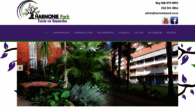 What Harmoniepark.co.za website looked like in 2020 (4 years ago)