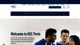 What Hec.fr website looked like in 2020 (4 years ago)