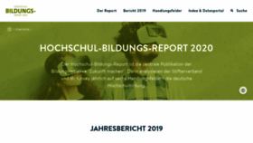 What Hochschulbildungsreport2020.de website looked like in 2020 (4 years ago)
