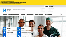 What Hvidovrehospital.dk website looked like in 2020 (4 years ago)
