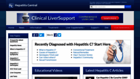 What Hepatitiscentral.com website looked like in 2020 (4 years ago)