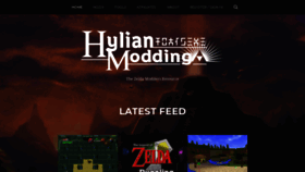 What Hylianmodding.com website looked like in 2020 (4 years ago)
