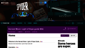 What Harvest-moon-light-of-hope-guide.fandom.com website looked like in 2020 (4 years ago)