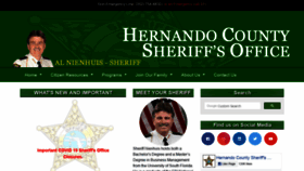 What Hernandosheriff.org website looked like in 2020 (4 years ago)
