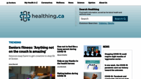 What Healthing.ca website looked like in 2020 (4 years ago)
