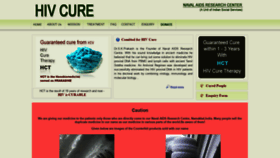 What Hivcure.in website looked like in 2020 (4 years ago)