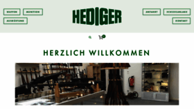 What Hedigerwaffen.ch website looked like in 2020 (4 years ago)