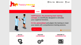 What Happy-neuron.com website looked like in 2020 (4 years ago)
