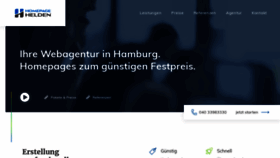 What Homepage-helden.de website looked like in 2020 (4 years ago)
