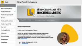 What Hochbegabung-tuebingen.de website looked like in 2020 (4 years ago)